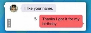 birthday name