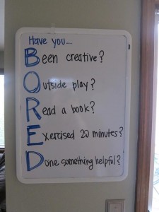 bored checklist