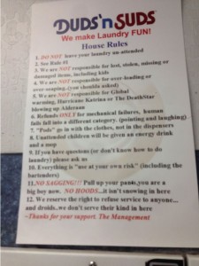 laundry rules