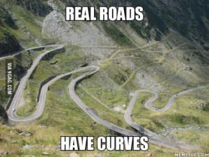 real roads have curves