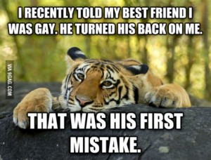tiger turnedhisback